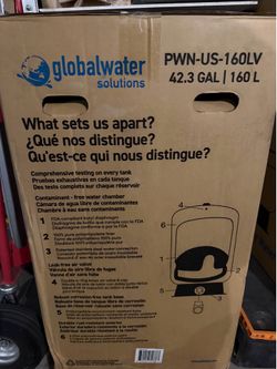 New 42 gallon Pressure Water Tank Vertical Pressurized well water