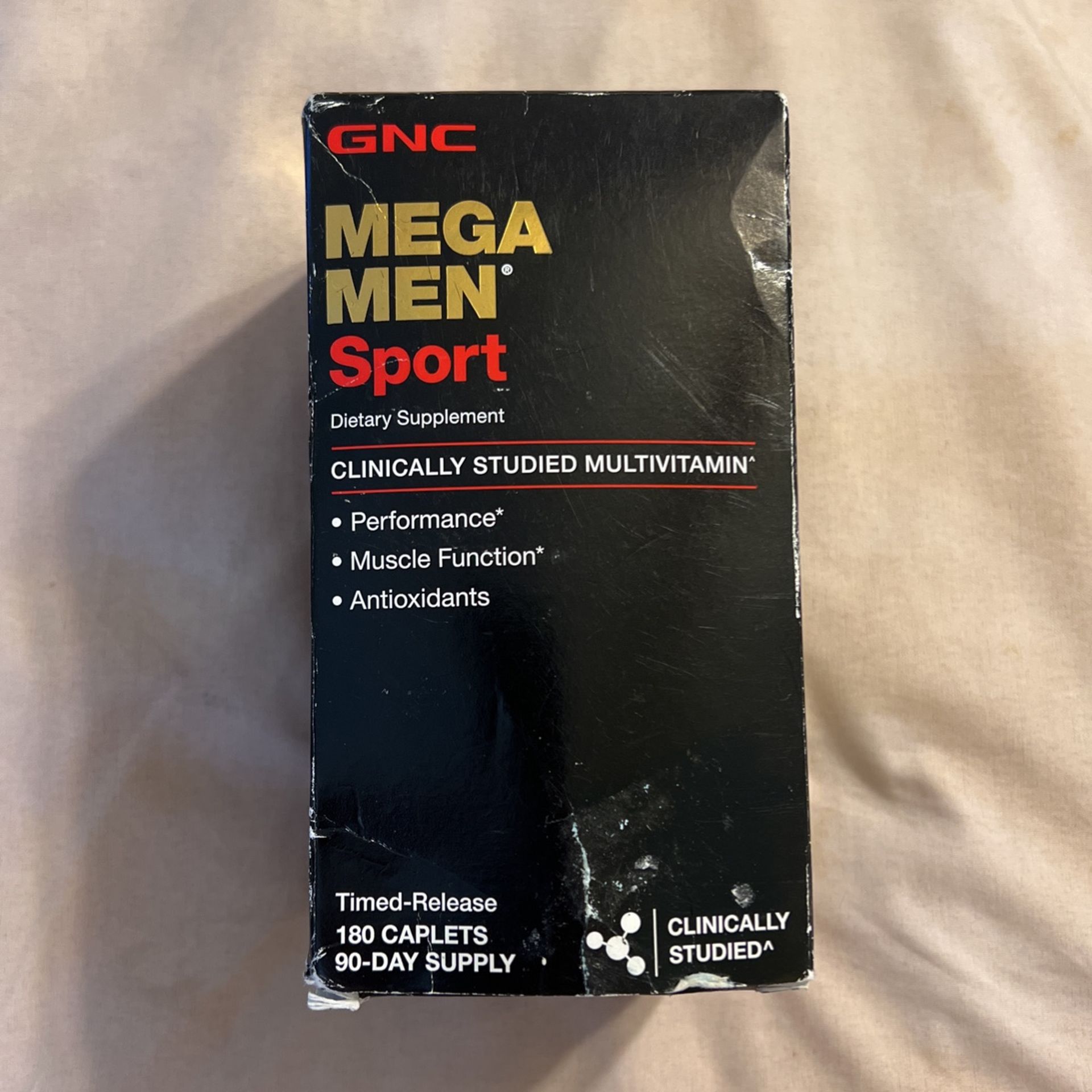 Brand New GNC Mega Men Sport 180 Caplets 