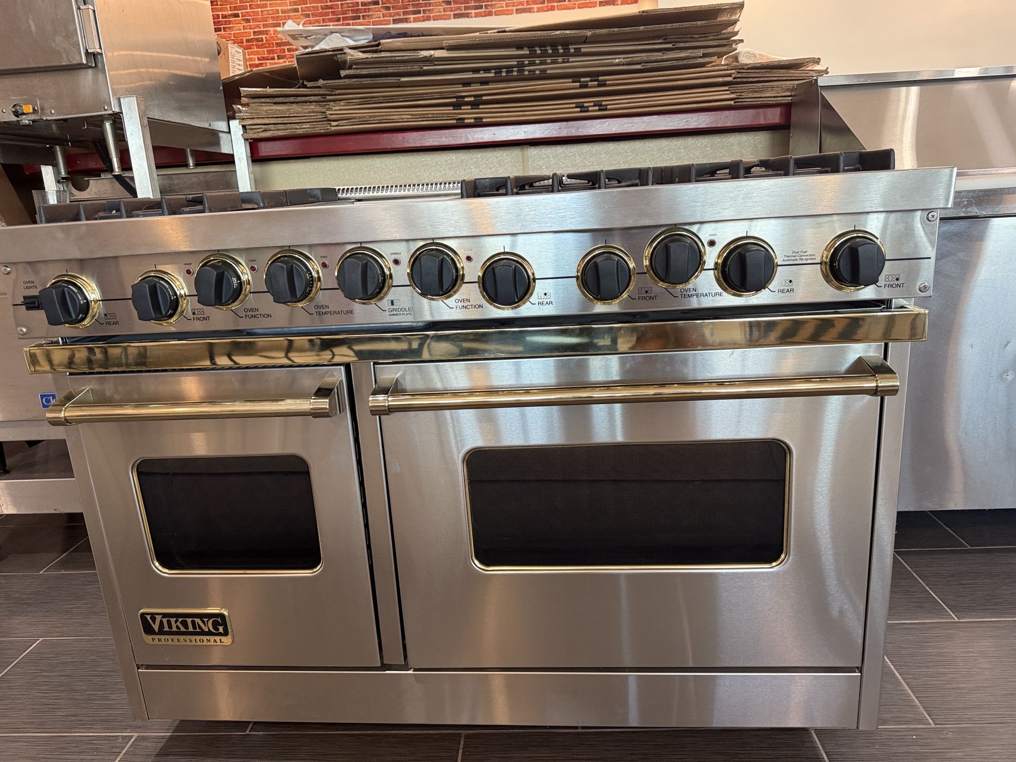 Viking Professional Burner Gas Range with Double Oven Griddle