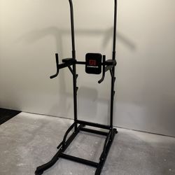 Fitness Power Tower for Pull Ups, Dips, Leg Raises, Push Ups And Other Bodyweight Excercise