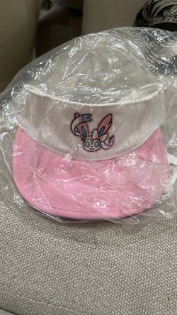 Sylveon Pokémon Clubhouse White & Pink Visor (One Size-Adult)
