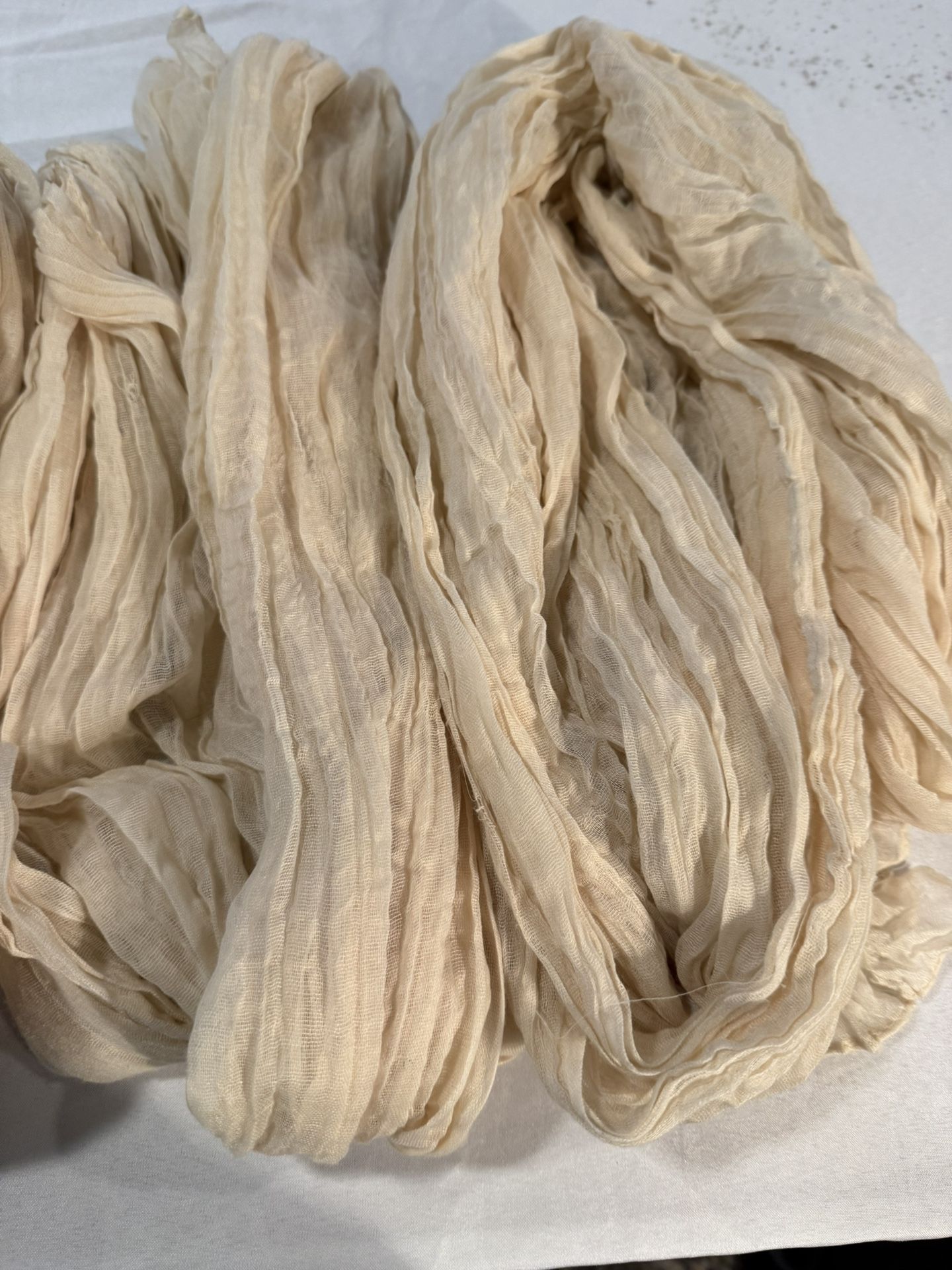 Cream Table Runners/Cheese Cloths (5)