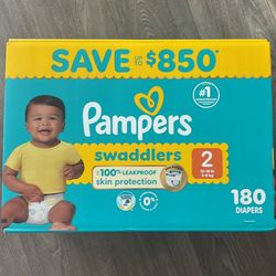 Pampers Size 2 Diapers 180 Count 