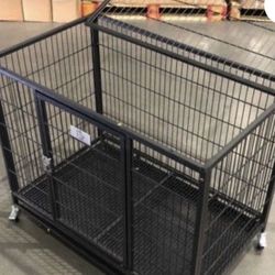 Large Dog Kennel Cage With Wheel