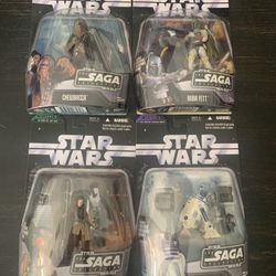 Star Wars Hasbro Action Figures (4) Saga Collection 2006