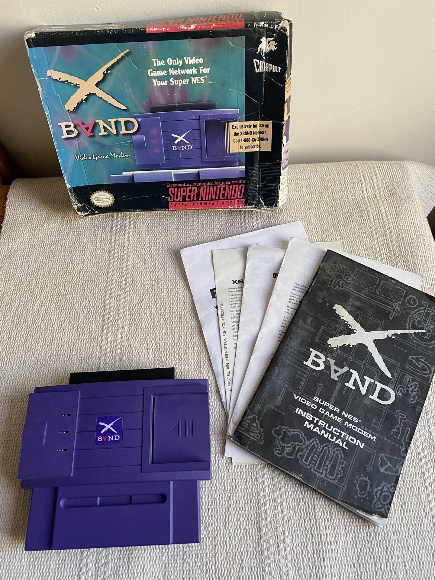 Super Nintendo X-BAND Video Game Modem