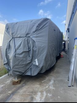 RVMasking Heavy Duty RV Cover Travel Trailer Cover