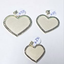 10k Solid Heaet Pendants (Prices On Pictures)