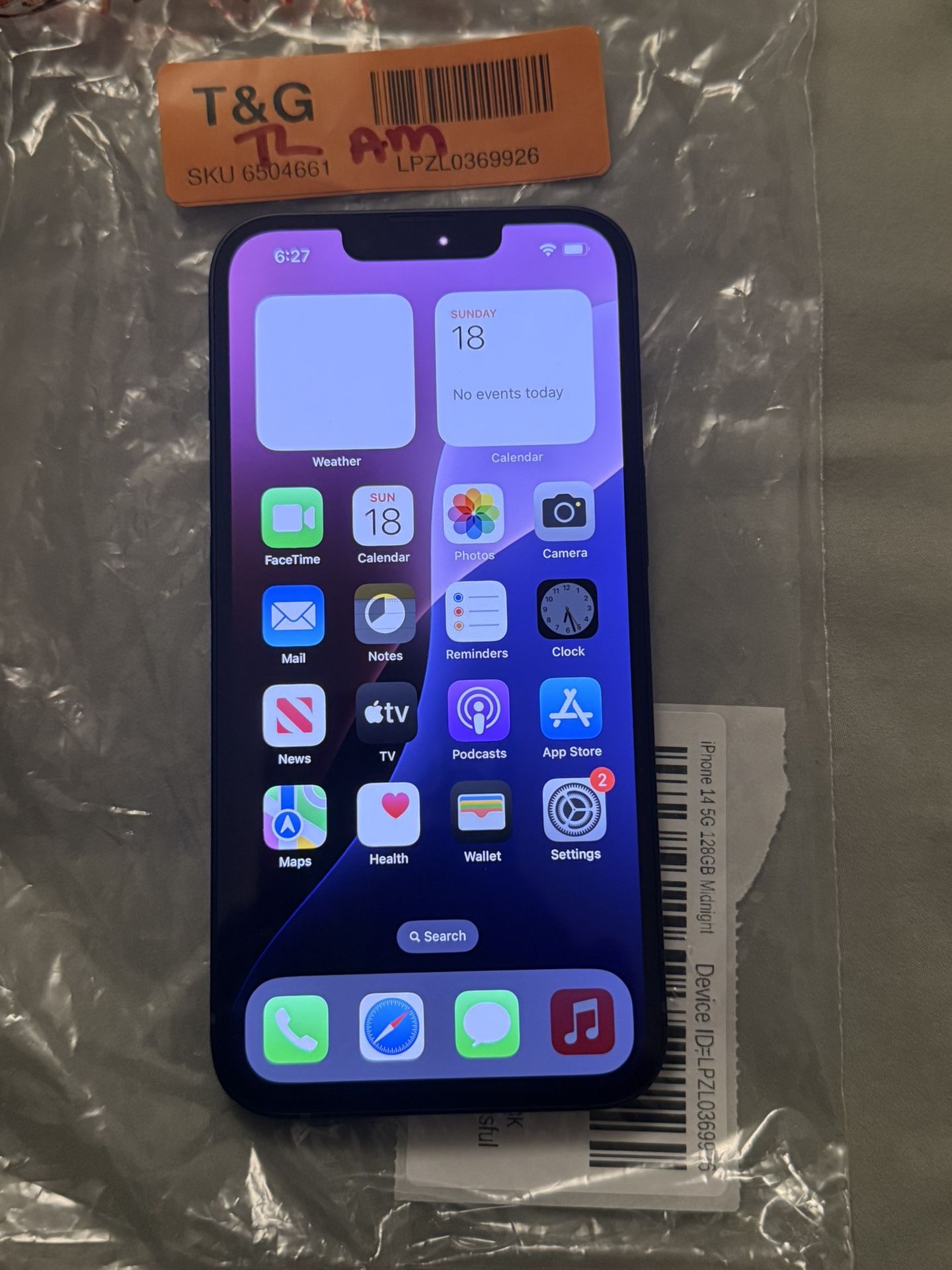 Apple - iPhone 14 128GB (Unlocked) - Midnight