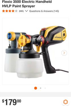 Wagner Flexio 3500 Electric Handheld HVLP Paint Sprayer