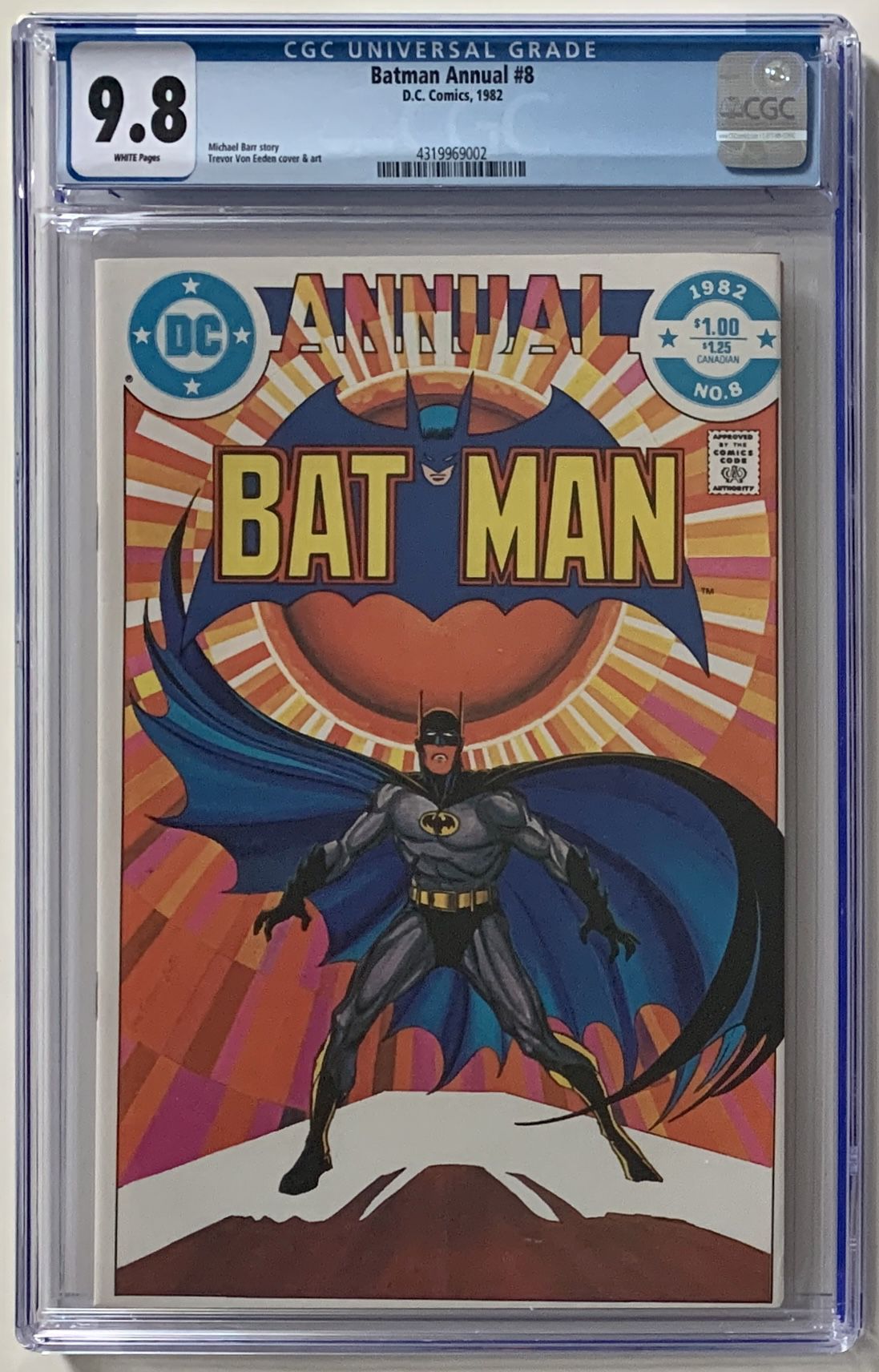 Batman Annual 8 CGC 9.8 NM/MT WP - Trevor Von Eeden Art - DC Comics