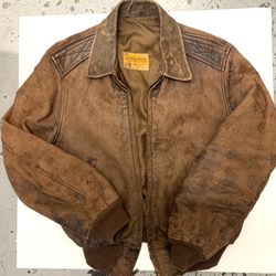 Vintage 1950’s Penney’s horsehide Jacket Size Small 