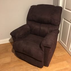 Purple Microsuede Recliner  ***PICKUP ONLY***