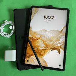 Samsung Galaxy Tab S8 (11”  amazing Display / 2022 Model) 128GB with stylus pen  & Accesories (premium tablet) 