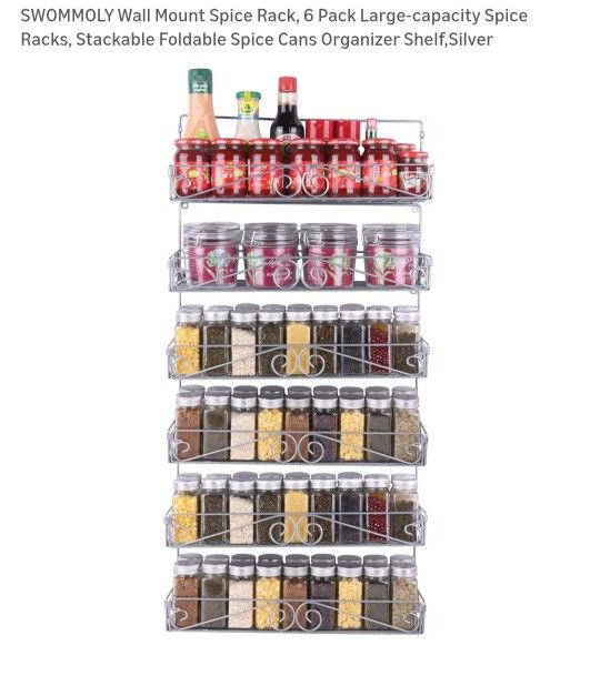 Wall Mounted Spice Rack NEW