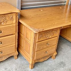 Solid Wood Desk Set by AAmerica K.S. Summit