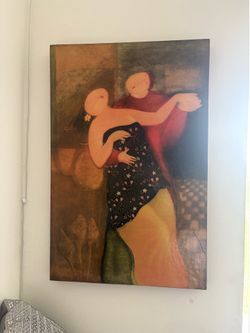 Romantic couple painting