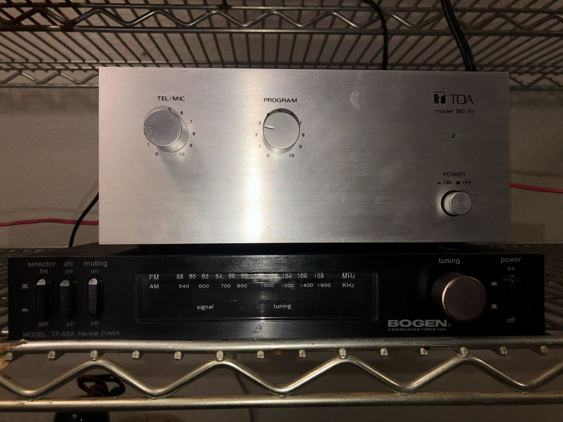 TOA BG-10 With Bogen tuner $25