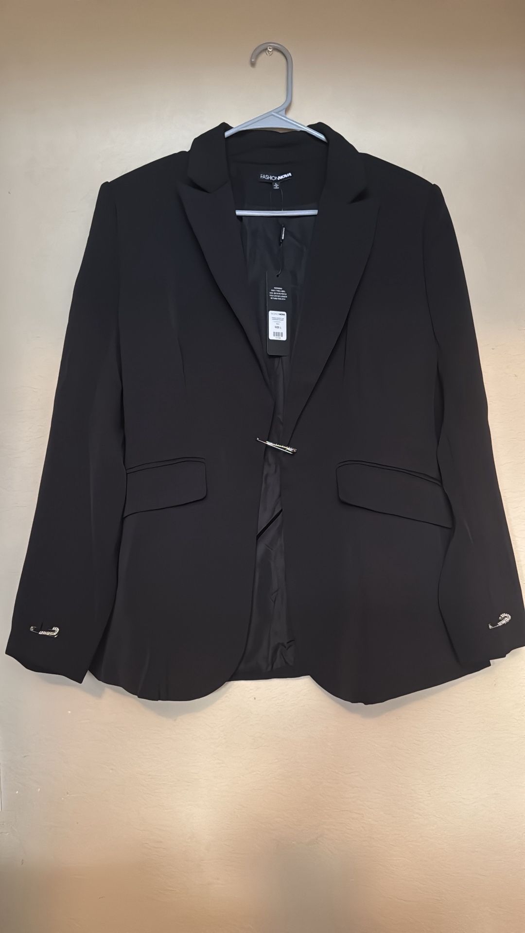 Beautiful Oversized Blazer - Black, Size L