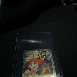 Pokemon Misty Vintage Gold 1999 Sticker G01