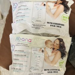 Abana pre sterilized milk storage bags