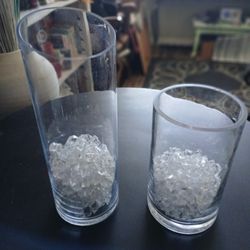 Glass Vases With Clear Filler