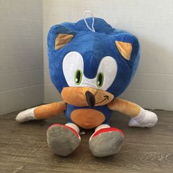 Sonic The Hedgehog Medium Plush 21” Like New Video Game Character