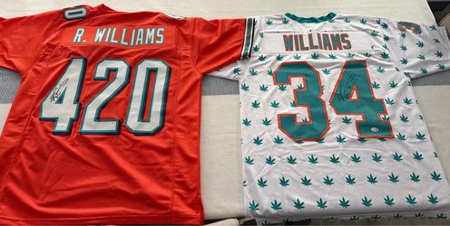 RARE RICKY WILLIAMS JERSEY SIGNED DOLPHINS