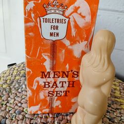 Men's Bath Set soap in the shape of a lady