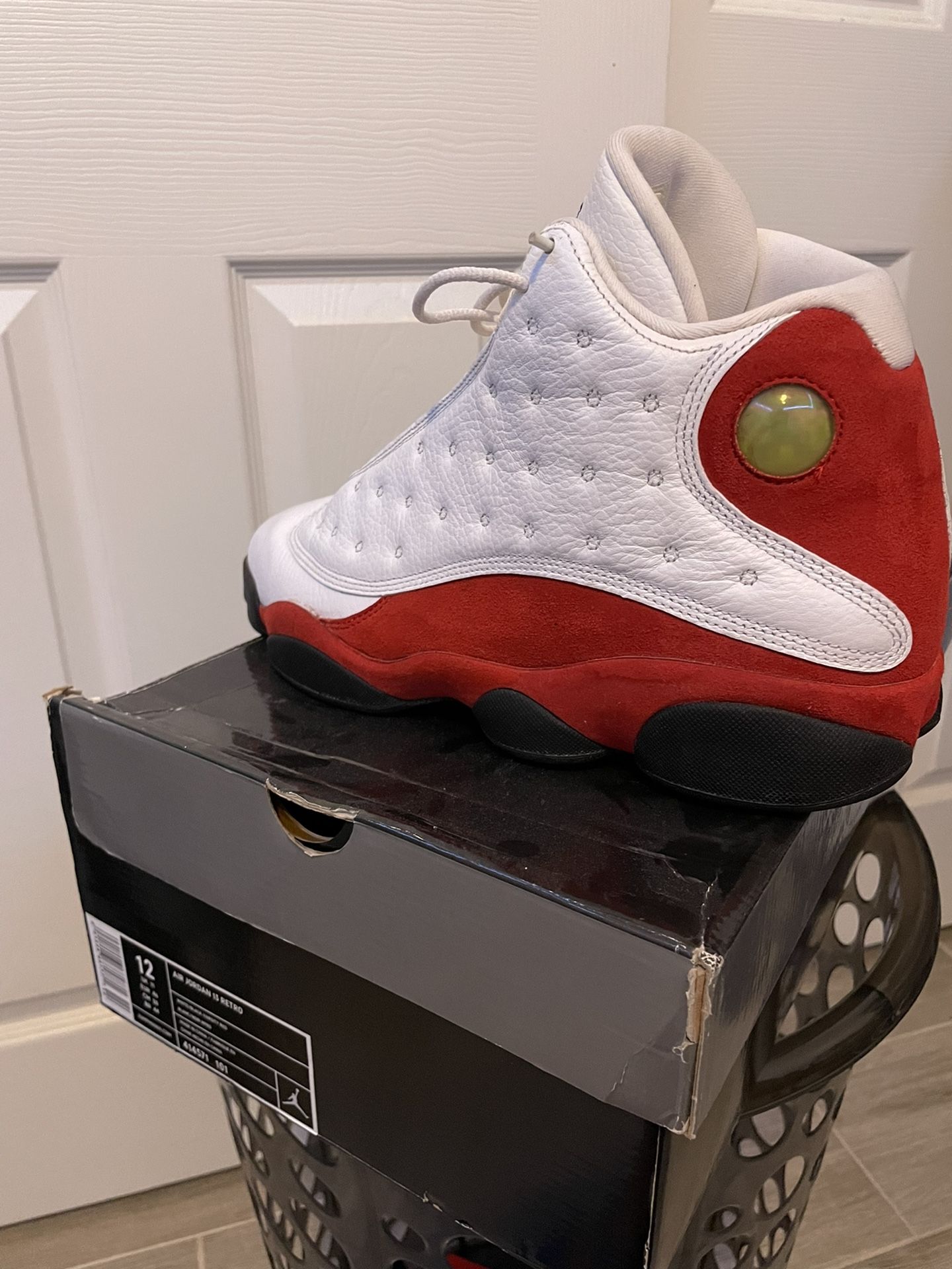 Nike Air Jordan Jordan 13 Retro Cherry 2010 Nike Air Jordan 13 XIII Retro Cherry 2010 White Size... | Depop main image 3