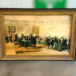 Declaration of Independence of the United States of America, After Charles Edouard Armand-Dumaresq