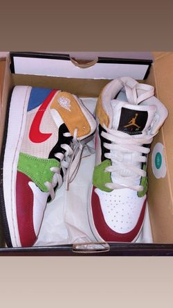 Air Jordan 1 Mid Multicolor Sneakers