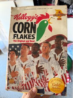 Original Kellogg’s Corn Flakes cereal box from 1993 (unopened)