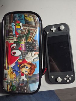 Nintendo Switch Lite Gray with Carrying Case