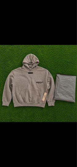 Essential hoodie dark oat