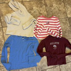 Little Girls Long Sleeve Shirt  Bundle Size 10/12