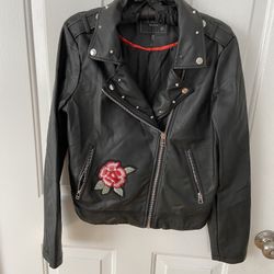 Girls Faux Leather Jacket 