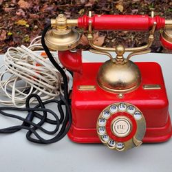 Danish Kjobenhavns Telefon Aktieselskab Rotary Desk Phone - Antique