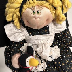 Vtg Anne Klocko Squeaky Cheeks Pengueinna Soft Sculptured Doll 21" Dakin 1983