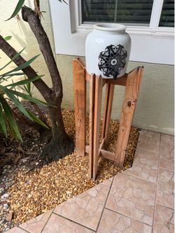 Custom Wood Stand + Ceramic Water Dispenser Combo