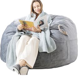 Large Bean Bag Chair, 3 ft Bean Bag Chairs for Adults/Kids with Filling