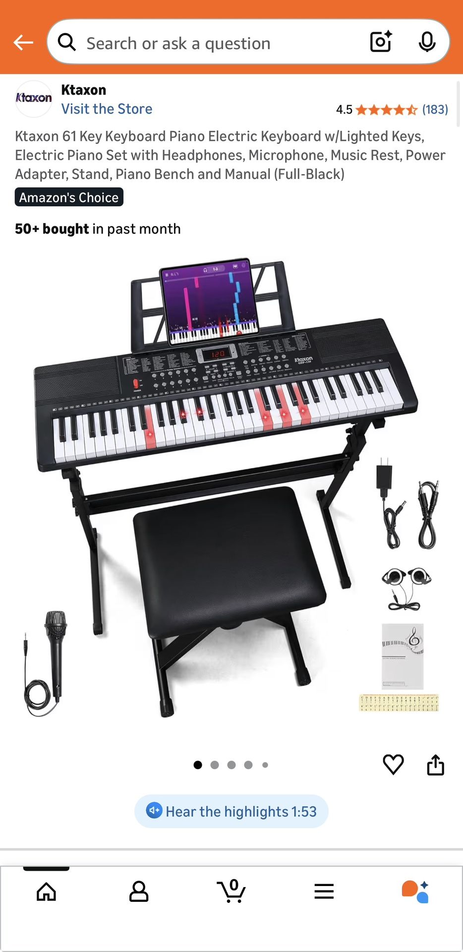 Ktaxon Keyboard New In Box