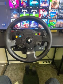 TMX Thrustmaster Force feedback driving wheel