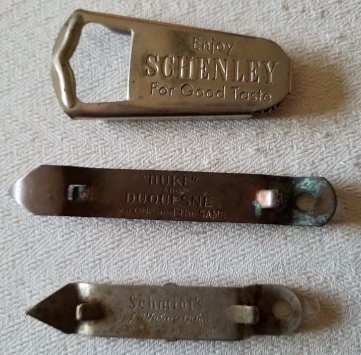 3 Vintage Bottle Openers