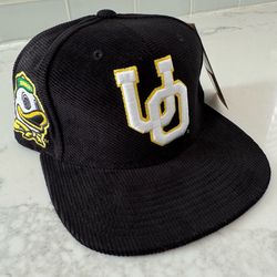 Mitchell & Ness Oregon Ducks Corduroy Snapback Hat