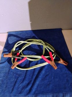 Vintage Heavy Duty Battery Jumper Cables 12ft made in USA