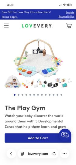 Lovevery The Play Gym Baby Activity Mat - Gently Used With Box