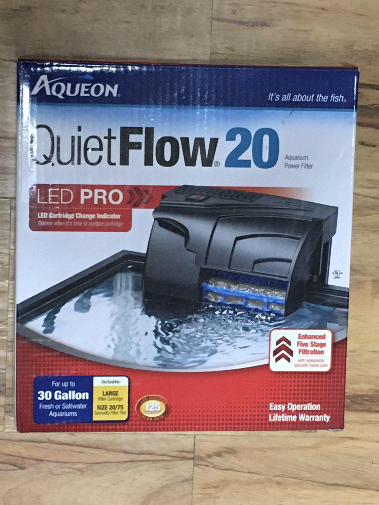Aqueon Quiet Flow 20 Aquarium Filter For 30 Gal
