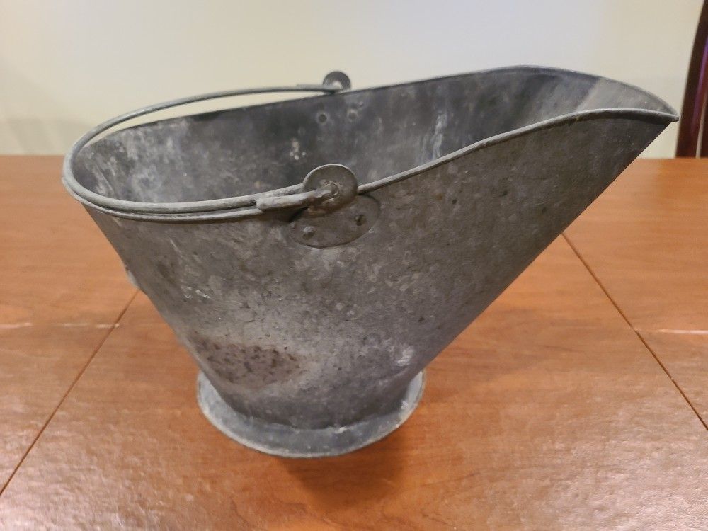 Galvanized Coal Bucket