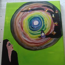 Colorful Painting On Canvas 